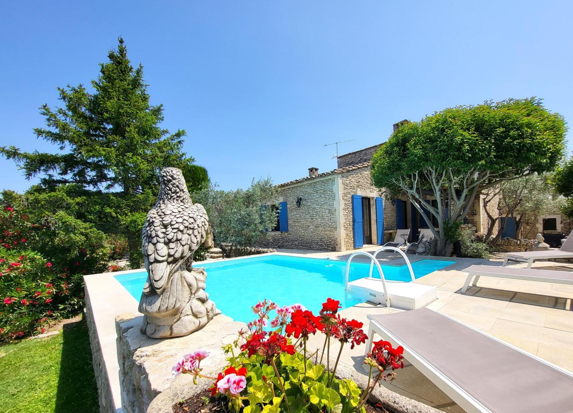 La Massette du Cheval Blanc Villa de caractère en pierre sèche LʼIsle-sur-la-Sorgue Extérieur photo