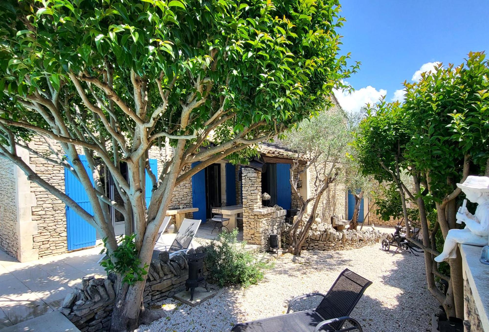 La Massette du Cheval Blanc Villa de caractère en pierre sèche LʼIsle-sur-la-Sorgue Extérieur photo