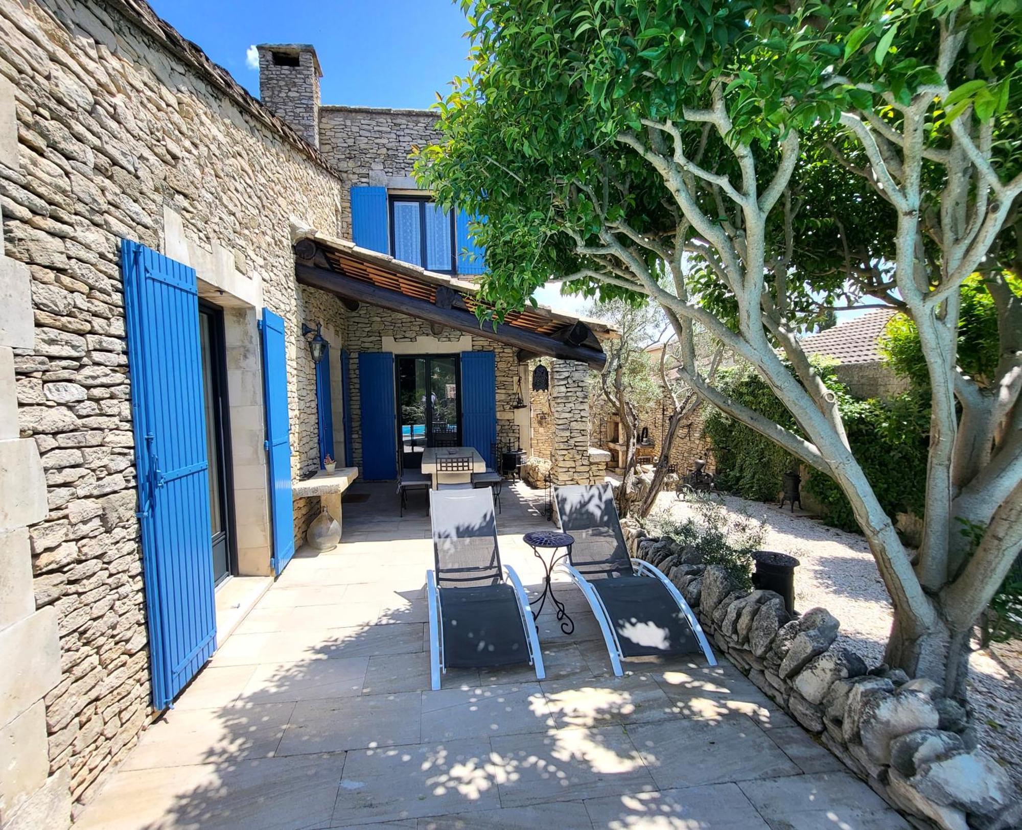 La Massette du Cheval Blanc Villa de caractère en pierre sèche LʼIsle-sur-la-Sorgue Extérieur photo